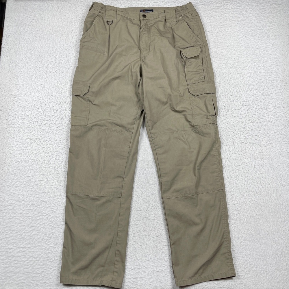 5.11 Tactical Cargo Pants Mens 36x34 Khaki Taclite Pro Ripstop Utility Workwear